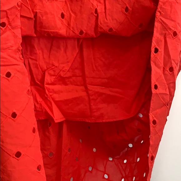 NEW! A New Day Red Eyelet Skirt - Picture 4 of 6